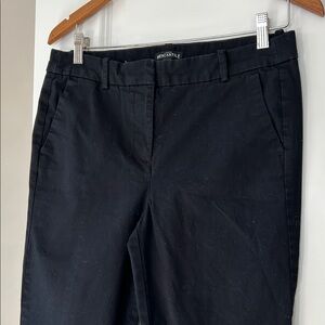 J Crew Mercantile Black Cotton Pants Sz 8 w MEASUREMENTS